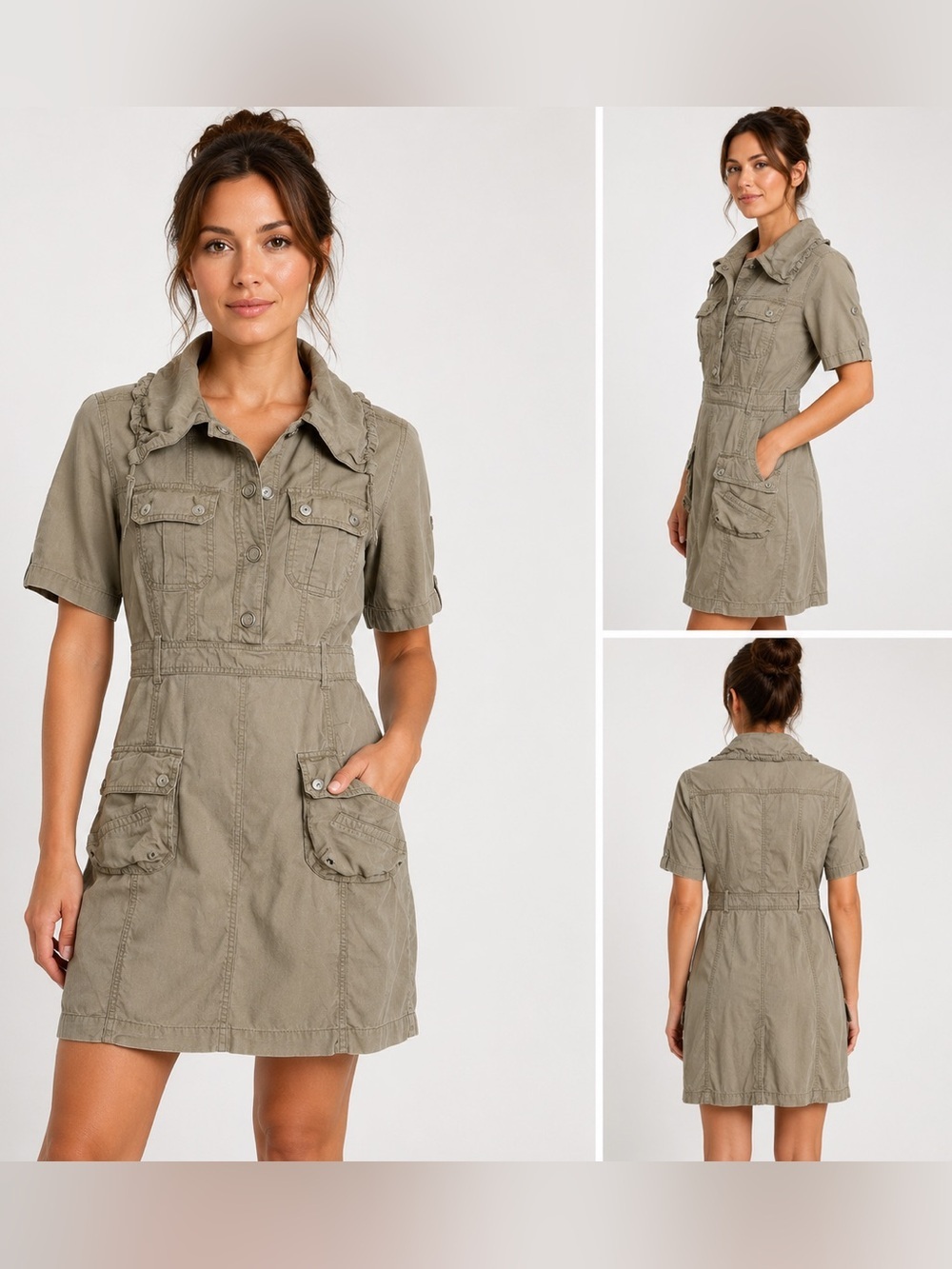 Calvin Klein Button-Up Utility Dress size 2